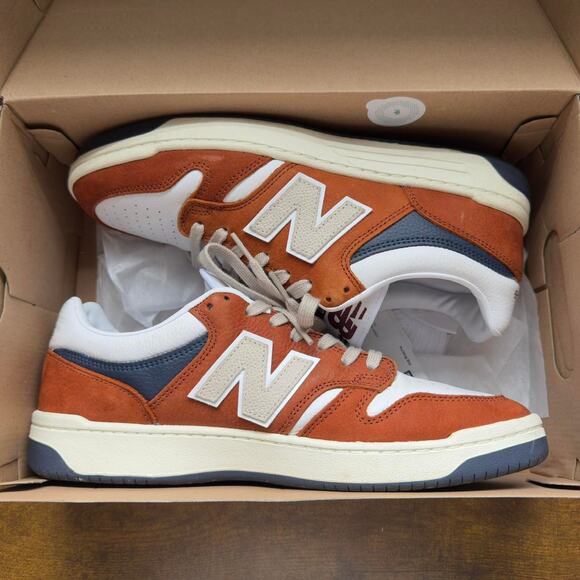New Balance Numeric 480 Orange White US Size 12 - Picture 1 of 1